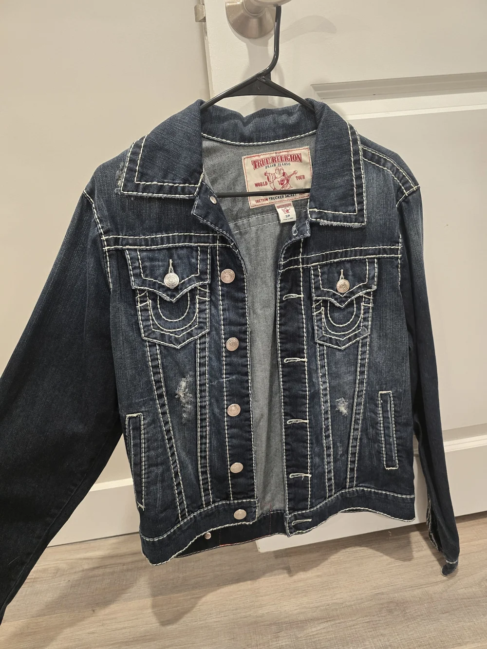 True Religion Denim Jacket with Graffiti Back
